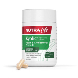 (PRE ORDER) Nutra Life Kyolic® Aged Garlic Extract Heart & Cholesterol Formula 60/120 Capsules shelf life 2yrs
